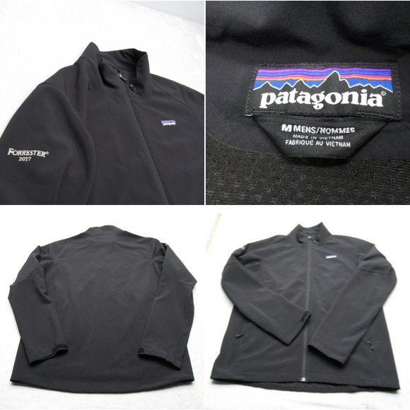 Patagonia Other - Patagonia Adze Jacket Men Medium Black FullZip Forrester Employee Uniform Hiking